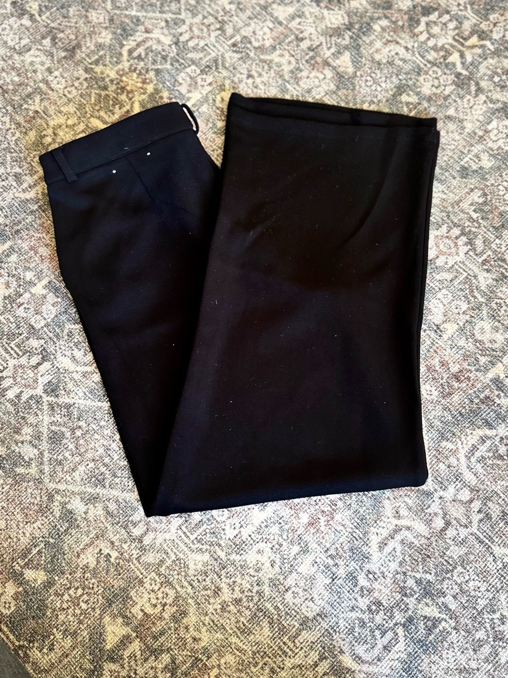 Women’s Wide Leg Dress Pants in Black/ Size Large
